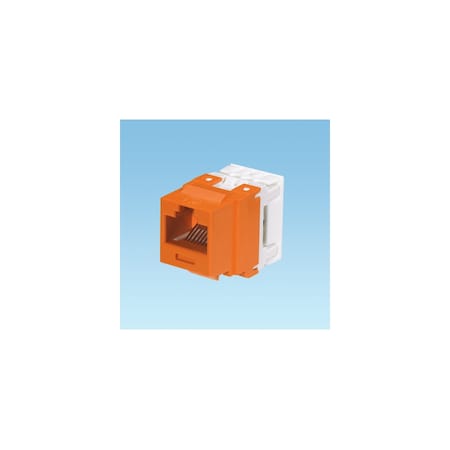 Panduit CATEGORY 6A NETKEY PUNCHDOWN, MODULE, ORANGE,  NK6X88MOR